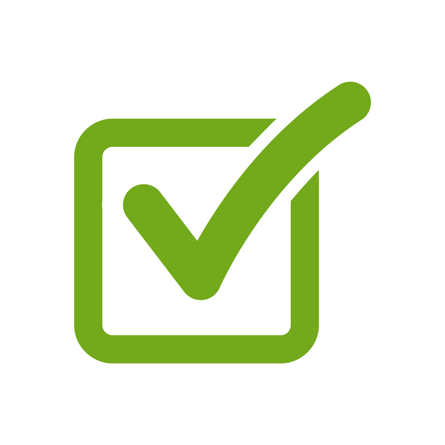 A ticket with a winning checkmark.