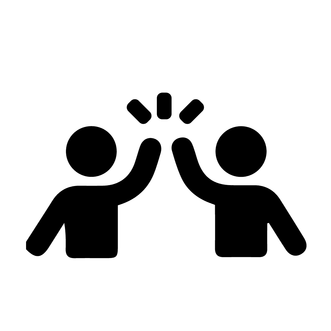 Icon of a person celebrating.