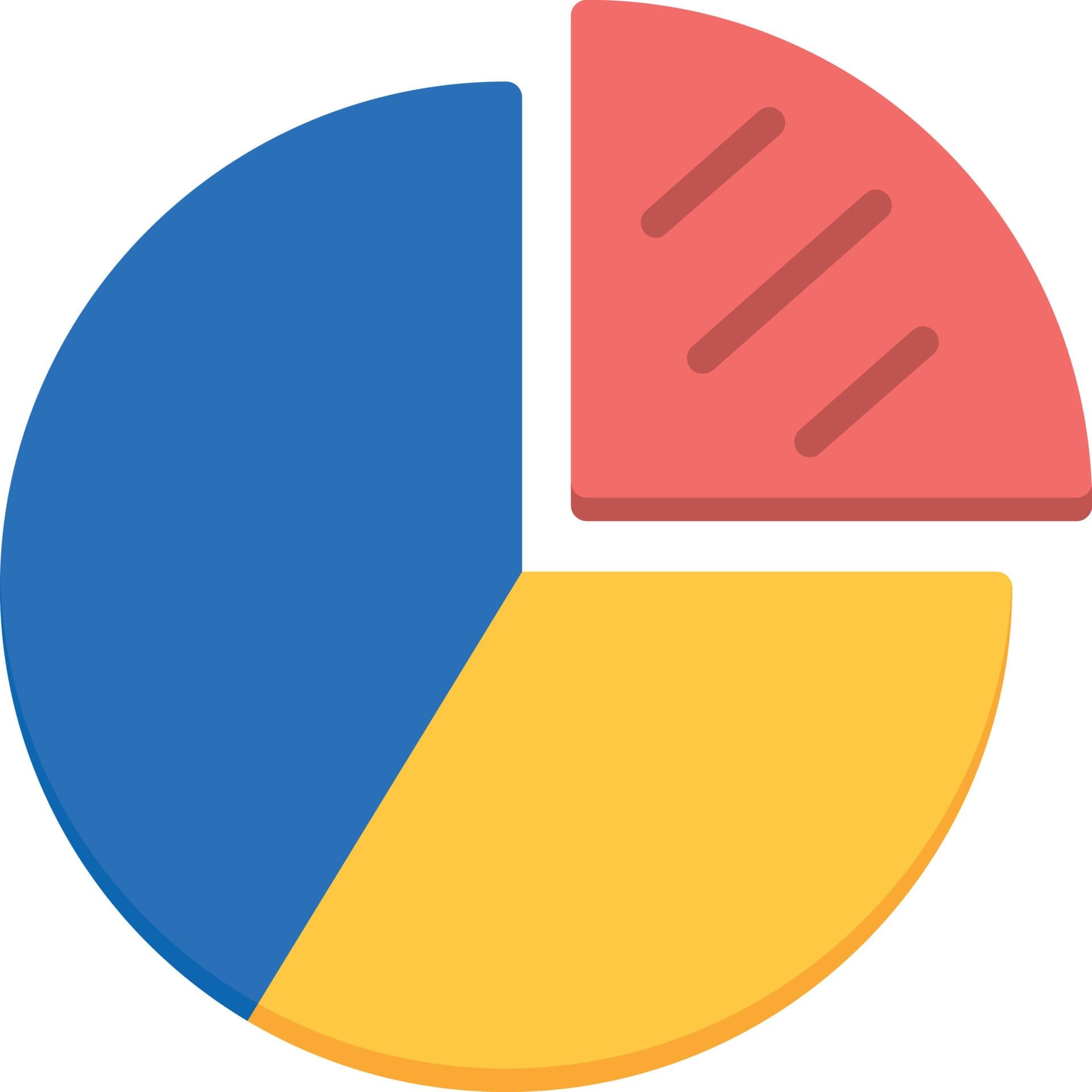 Icon of a pie chart.