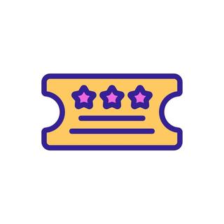 Icon of a single lottery ticket.