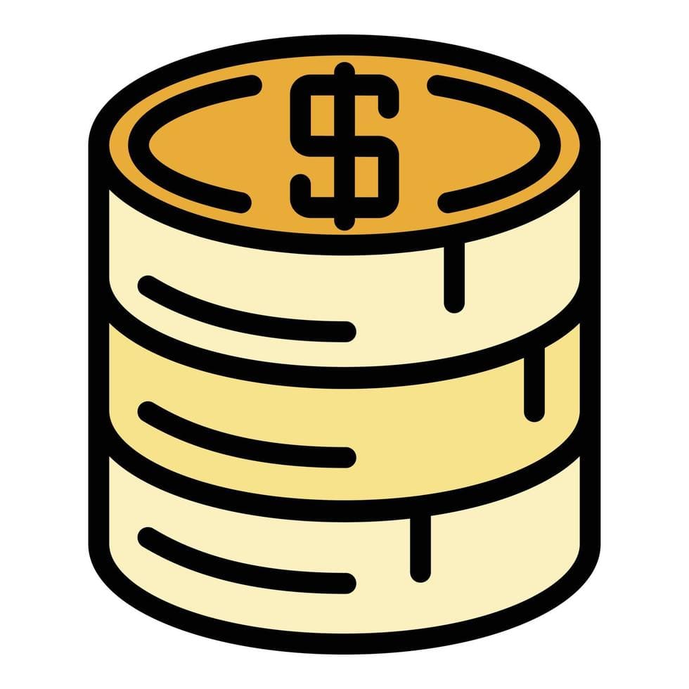 Stack of coins icon