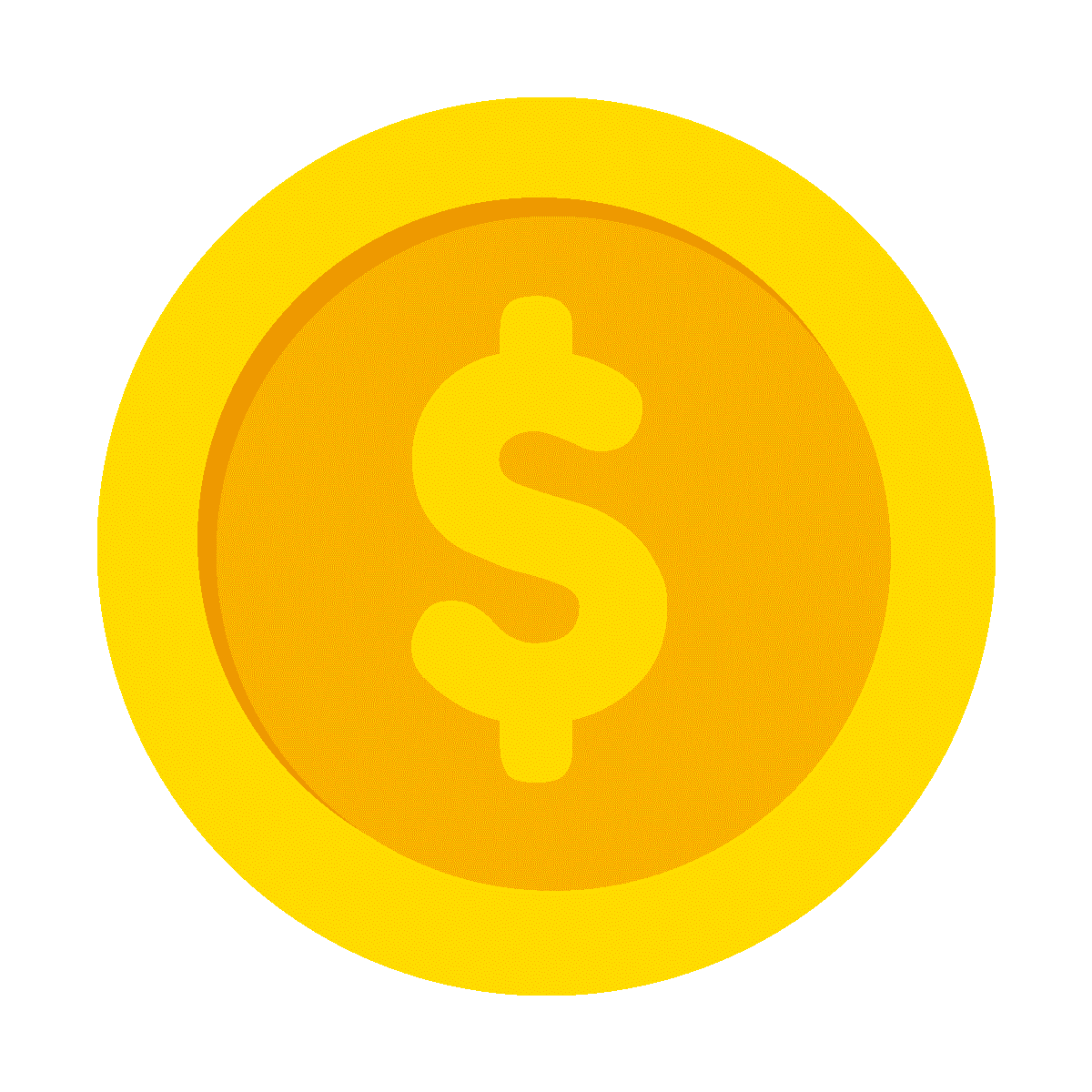 Single coin icon