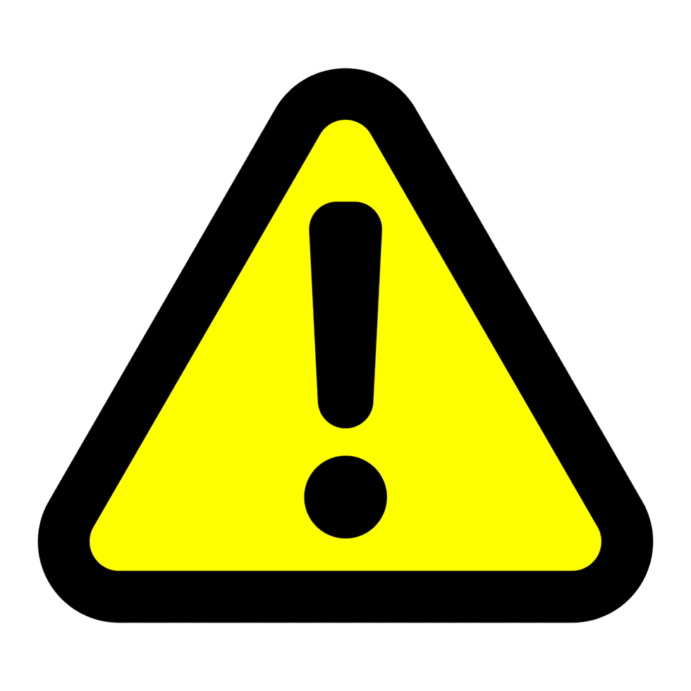 Warning icon with a dollar sign.