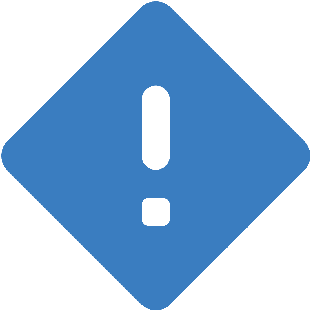 Warning icon with a question mark on a ticket.
